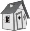 AXI Cabin Speelhuis Van Fsc Hout Speelhuisje Voor De Tuin/Buiten In Grijs & Wit online kopen