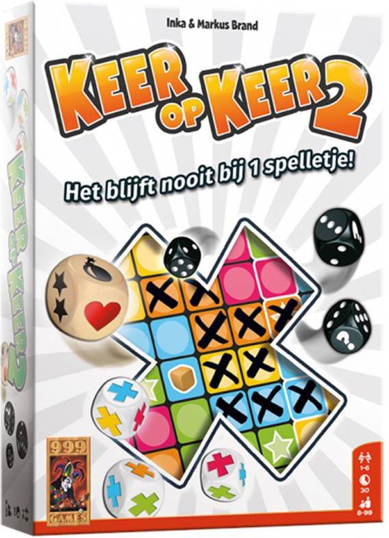 999 Games Keer Op Keer 2 Dobbelspel Assortiment online kopen